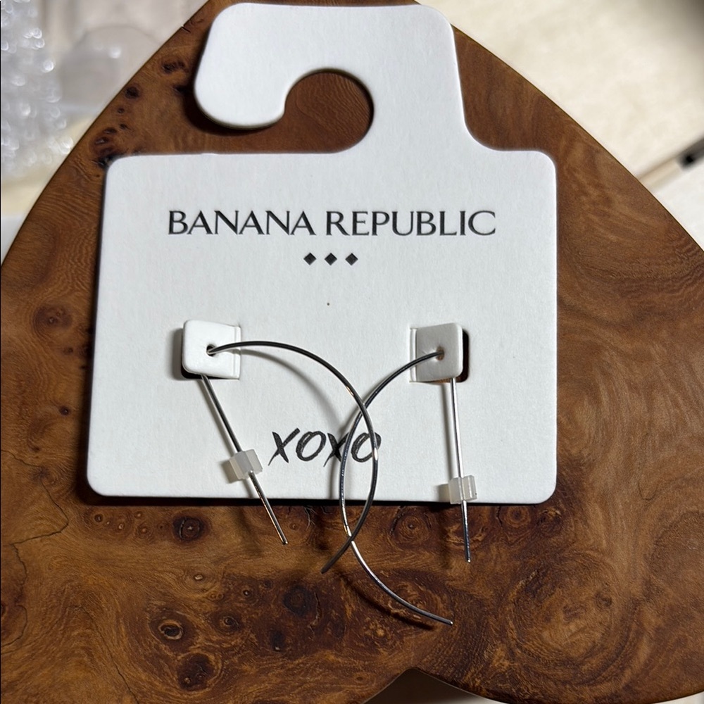 Banana Republic Silver Hoop Earrings
